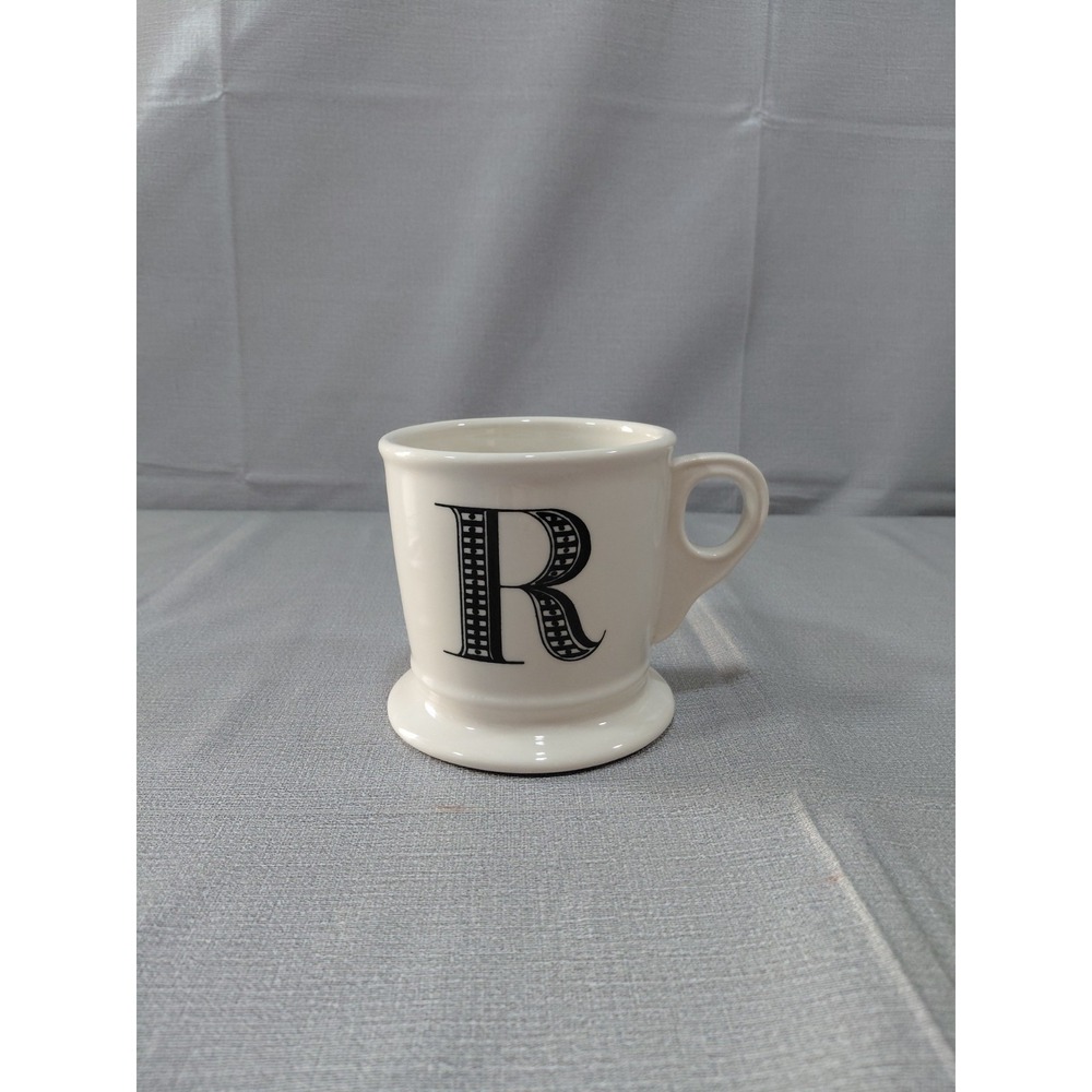Anthropologie Monogram Initial R Mug Ceramic Coffee Cup Classic